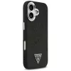 Guess Glitter Triangle Logo MagSafe -suojakotelo iPhone 17 - musta