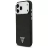 Guess Glitter Triangle Logo MagSafe -suojakotelo iPhone 17 Pro Max - musta