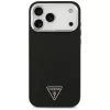 Guess Glitter Triangle Logo MagSafe -suojakotelo iPhone 17 Pro Max - musta