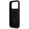 Guess silikoni Triangle Logo MagSafe -suojakotelo iPhone 17 Pro Max (musta)