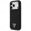 Guess silikoni Triangle Logo MagSafe -suojakotelo iPhone 17 Pro Max (musta)