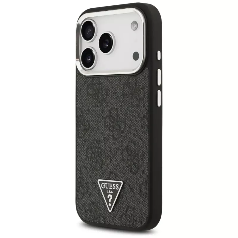 Guess 4G Triangle Logo MagSafe -kuori iPhone 17 Pro (musta)