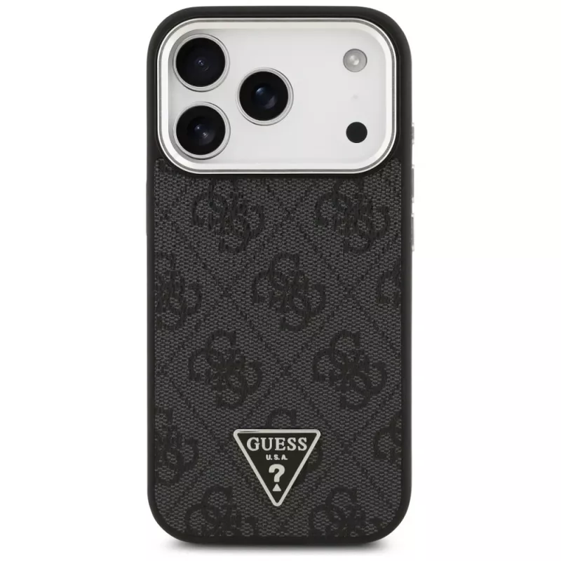 Guess 4G Triangle Logo MagSafe -kuori iPhone 17 Pro (musta)