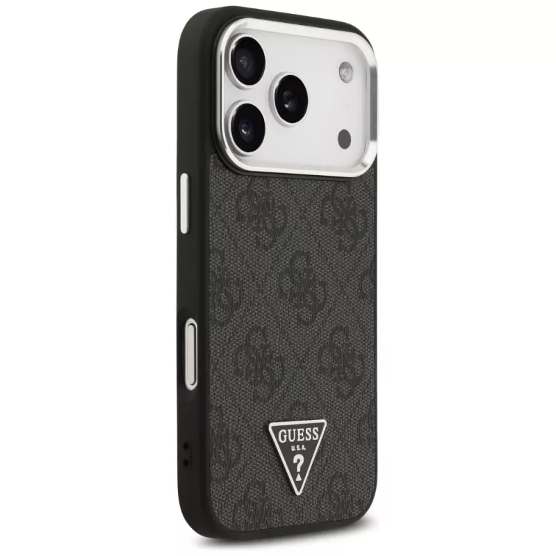 Guess 4G Triangle Logo MagSafe -kuori iPhone 17 Pro (musta)