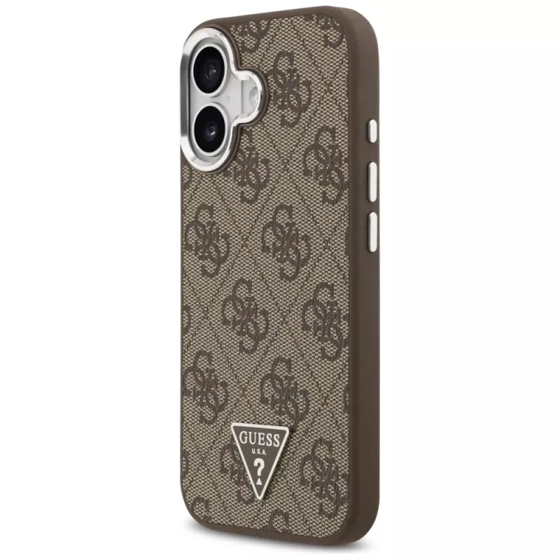 Guess 4G Triangle Logo MagSafe -kuori iPhone 17 (ruskea)