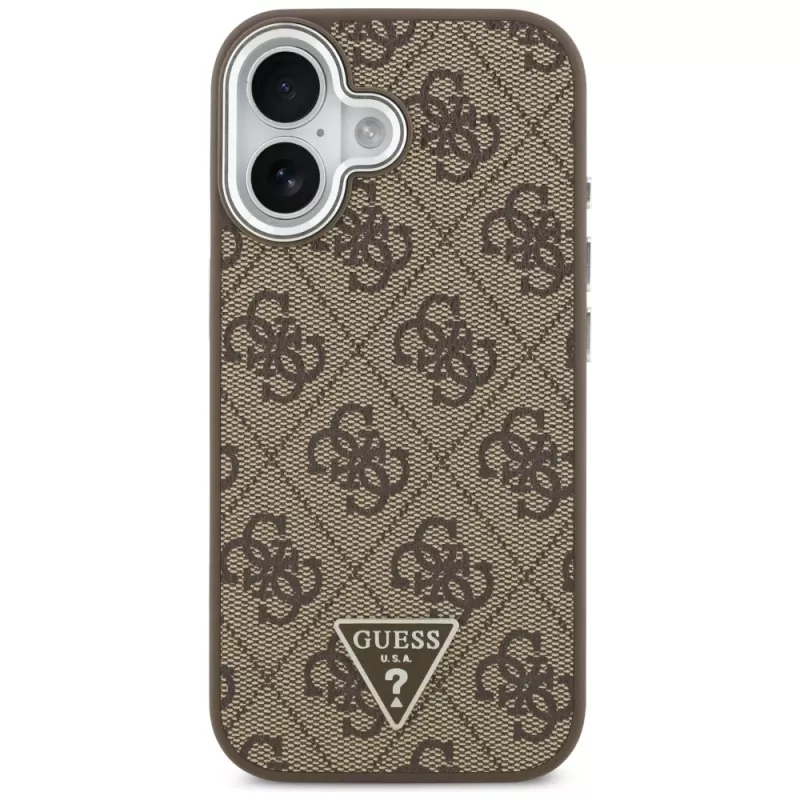 Guess 4G Triangle Logo MagSafe -kuori iPhone 17 (ruskea)