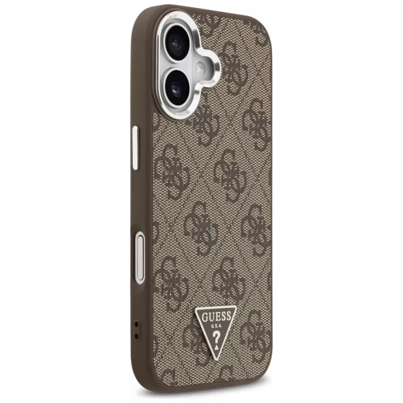 Guess 4G Triangle Logo MagSafe -kuori iPhone 17 (ruskea)