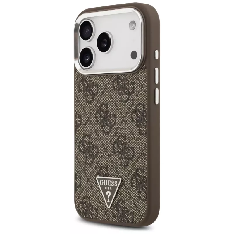 Guess 4G Triangle Logo MagSafe -kuori iPhone 17 Pro (ruskea)