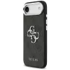 Guess 4G Big 4G Classic Logo suojakuori iPhone Air -puhelimelle - musta/hopea