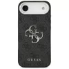 Guess 4G Big 4G Classic Logo suojakuori iPhone Air -puhelimelle - musta/hopea
