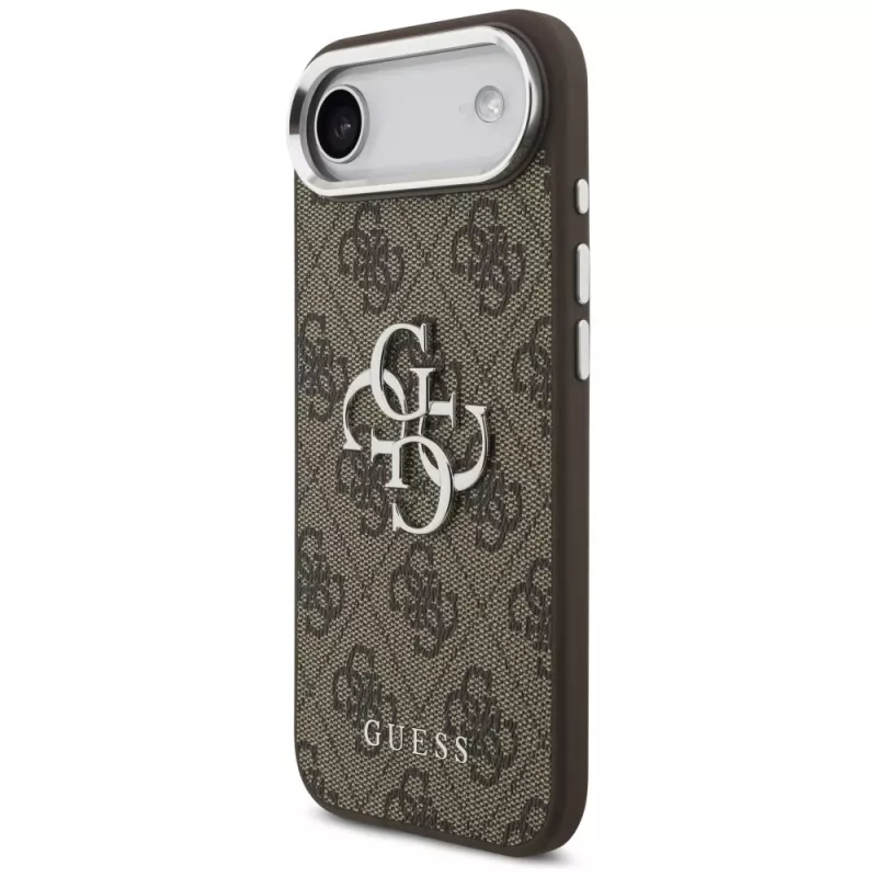 Guess GUHCP17MP4G4SMCW 4G Big 4G Classic Logo -kuori iPhone Air – ruskea / hopea