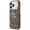 Guess 4G Big 4G Classic Logo -kuori iPhone 17 Pro (ruskea / hopea)