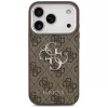 Guess 4G Big 4G Classic Logo -kuori iPhone 17 Pro (ruskea / hopea)