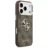 Guess 4G Big 4G Classic Logo -kuori iPhone 17 Pro (ruskea / hopea)