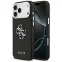 Guess Grained Big 4G Classic Logo -kuori iPhone 17 Pro Max - musta