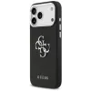 Guess Grained Big 4G Classic Logo -kuori iPhone 17 Pro Max - musta