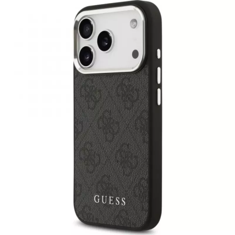 Guess 4G Classic Logo MagSafe -kuori iPhone 17 Pro (musta)