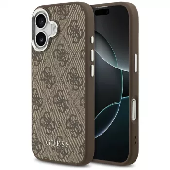Guess 4G Classic Logo MagSafe -kuori iPhone 17, ruskea