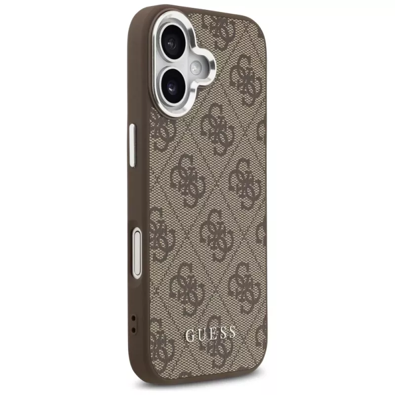 Guess 4G Classic Logo MagSafe -kuori iPhone 17, ruskea