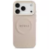 Guess Peony Hot Stamp MagSafe -kuori iPhone 17 Pro, pinkki