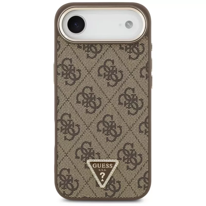 Guess 4G Triangle Logo MagSafe -kuori iPhone Air, ruskea/kulta