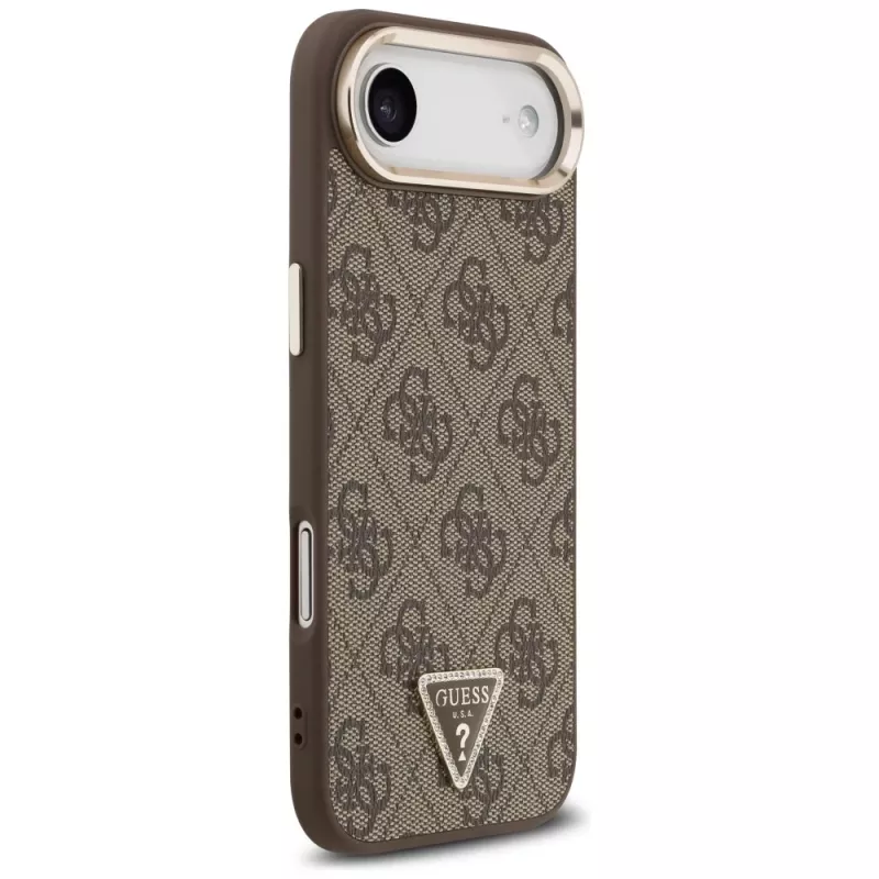 Guess 4G Triangle Logo MagSafe -kuori iPhone Air, ruskea/kulta