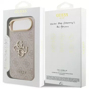 Guess 4G Big 4G Classic Logo -kuori iPhone Air (pinkki / kulta)