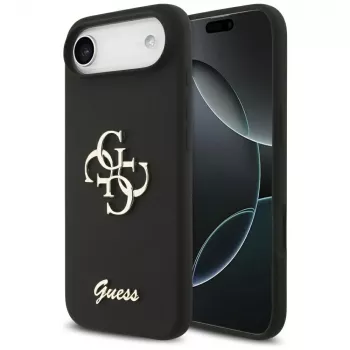 Guess Silicone Big 4G Script -kuori iPhone Air - musta