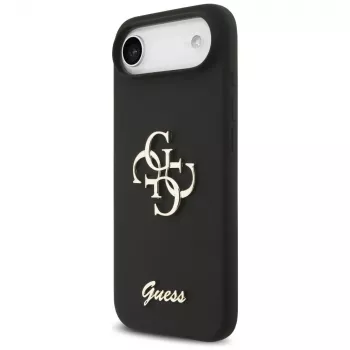 Guess Silicone Big 4G Script -kuori iPhone Air - musta