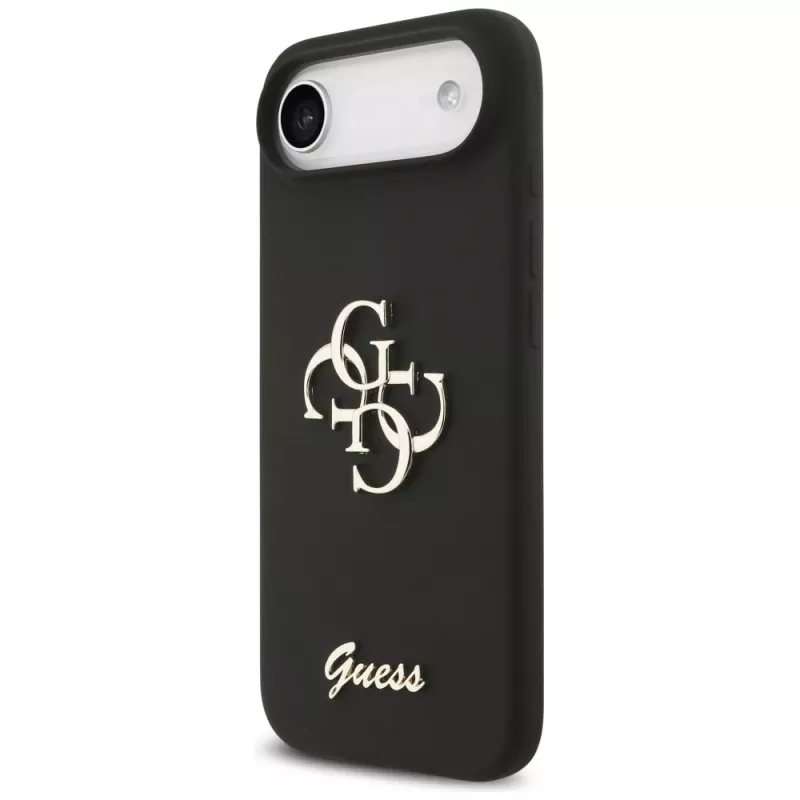 Guess Silicone Big 4G Script -kuori iPhone Air - musta
