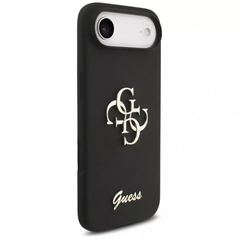 Guess Silicone Big 4G Script -kuori iPhone Air - musta