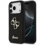 Guess Silicone Big 4G Script -kuori iPhone 17 Pro musta