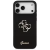 Guess Silicone Big 4G Script -kuori iPhone 17 Pro Max, musta