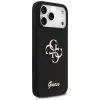 Guess Silicone Big 4G Script -kuori iPhone 17 Pro Max, musta