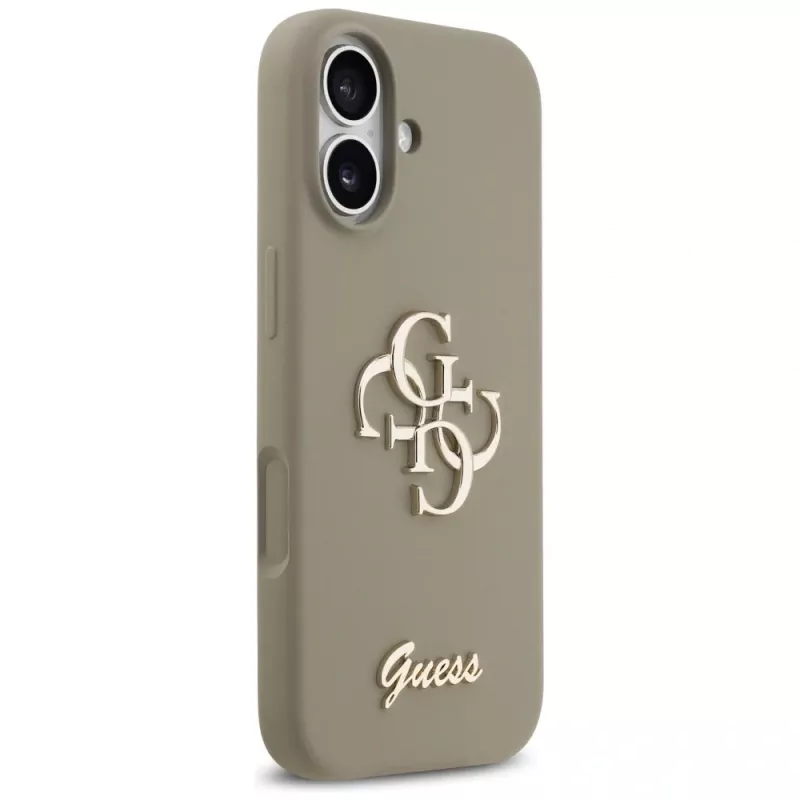 Guess Silicone Big 4G Script puhelinkotelo iPhone 17 - ruskea