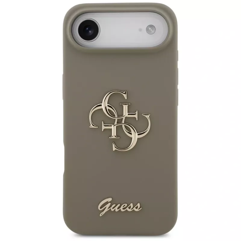 Guess Silicone Big 4G Script kotelo iPhone Air ruskea