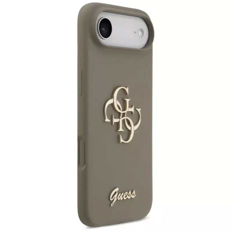 Guess Silicone Big 4G Script kotelo iPhone Air ruskea