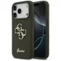 Guess Silicone Big 4G Script kotelo iPhone 17 Pro - khaki