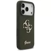 Guess Silicone Big 4G Script kotelo iPhone 17 Pro Max khaki