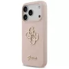 Guess Silicone Big 4G Script takakansi Apple iPhone 17 Pro - pinkki