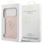 Guess Silicone Big 4G Script kotelo Apple iPhone 17 Pro Max - pinkki