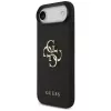 Guess Grained Big 4G & Classic Logo -kotelo iPhone Air, musta