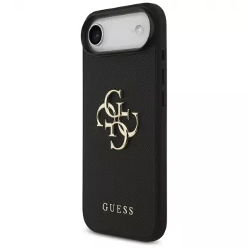 Guess Grained Big 4G & Classic Logo -kotelo iPhone Air, musta