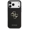 Guess Grained Big 4G & Classic Logo takakansi iPhone 17 Pro Max, musta