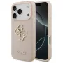 Guess Grained Big 4G & Classic Logo -kotelo iPhone 17 Pro pinkki