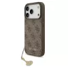 Guess 4G Charms Collection MagSafe -kotelo iPhone 17 Pro (ruskea)