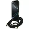 Guess 4G Big Logo Cord Strap Crossbody -kotelo Apple iPhone 17, musta