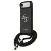 Guess 4G Big Logo Cord Strap Crossbody -kotelo iPhone Air, musta