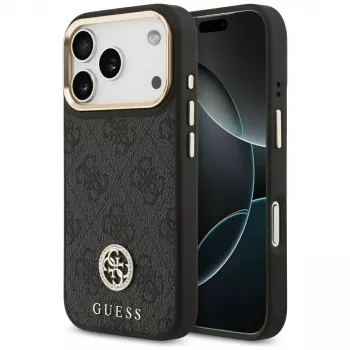 Guess 4G Strass Logo MagSafe -kotelo iPhone 17 Pro:lle (musta)