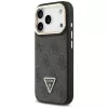 Guess 4G PU Triangle Logo & Stand Camera Magsafe -kotelo iPhone 17 Pro:lle, musta